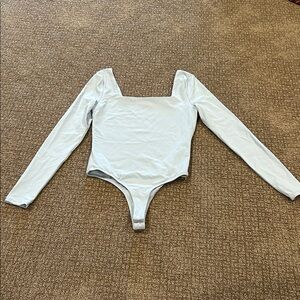 Miami Light Blue Long Sleeve Bodysuit